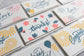 Mini Note: Calligraphy (Set of 12)