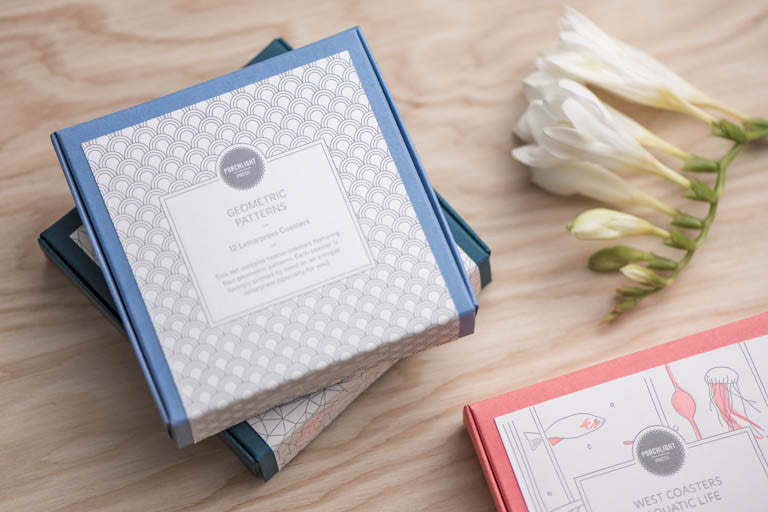 Coaster: Geometric Theme (Set of 12)