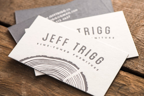 Porchlight Press Jeff Trigg Letterpress Business Card