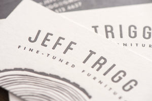 Porchlight Press Jeff Trigg Letterpress Business Card