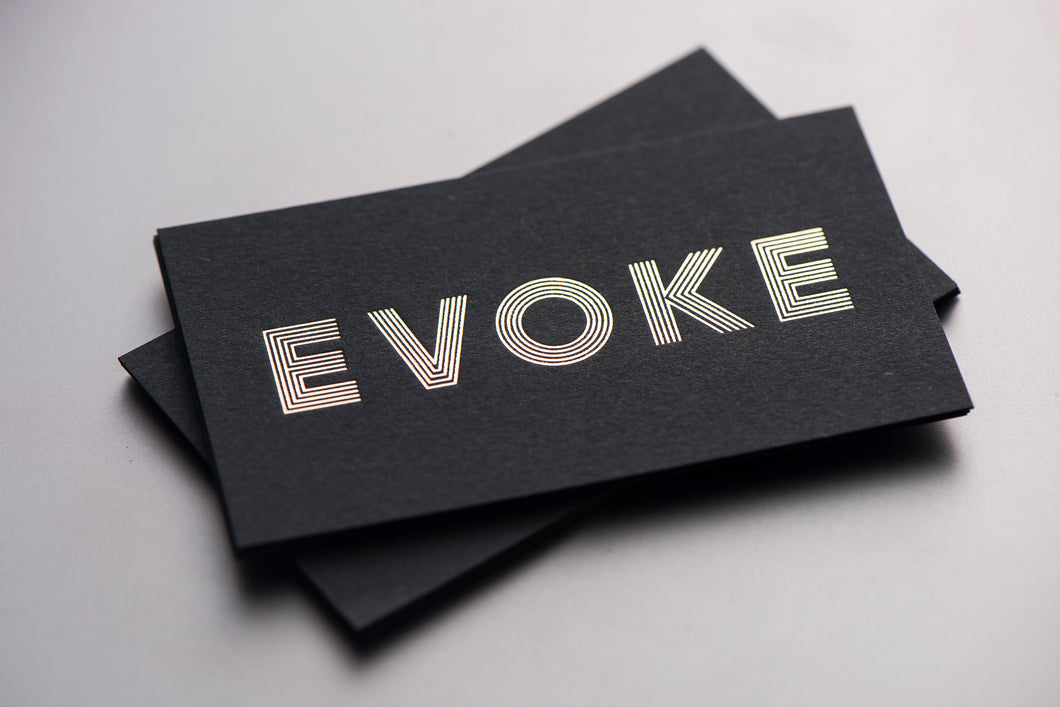 Porchlight Press Evoke Letterpress Business Card