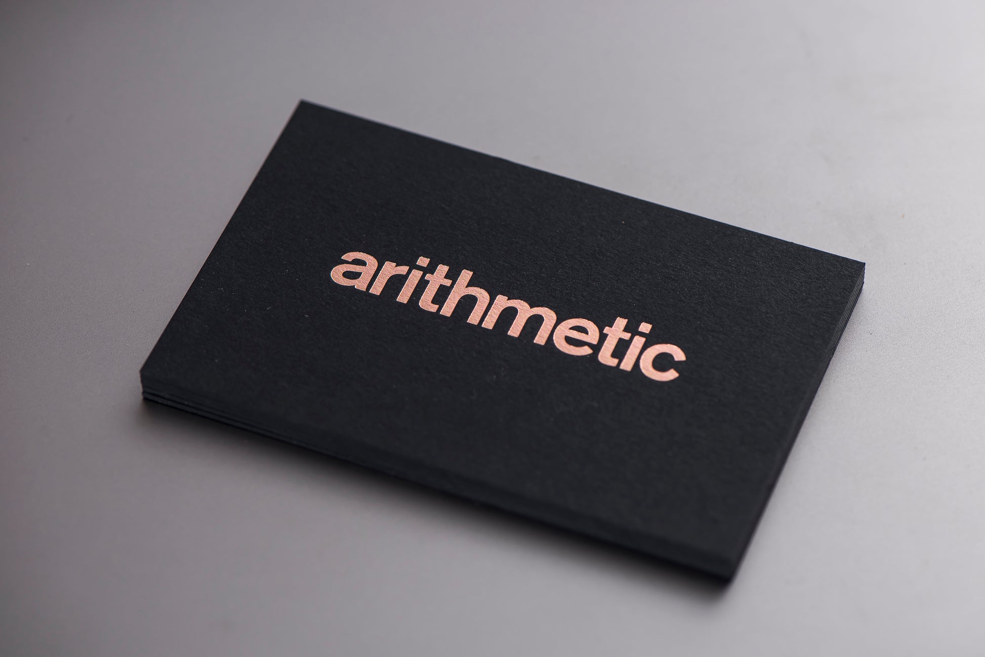 Porchlight Press Arithemtic Letterpress Business Card