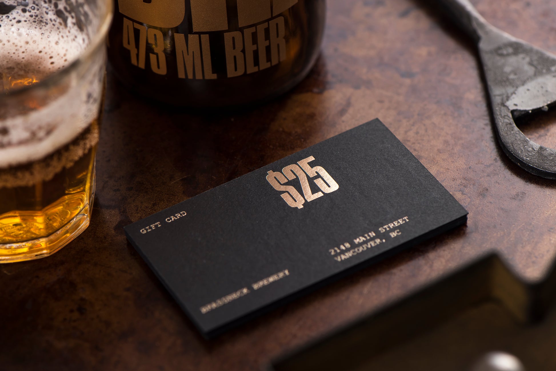 Porchlight Press Brassneck Letterpress Business Card