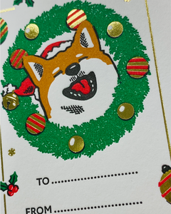 Gift Tag: Holiday Dogs Hang Tag (Set of 8)