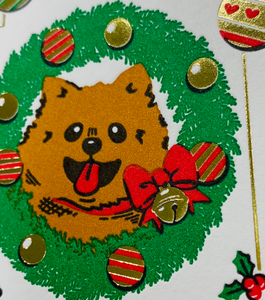 Gift Tag: Holiday Dogs Hang Tag (Set of 8)