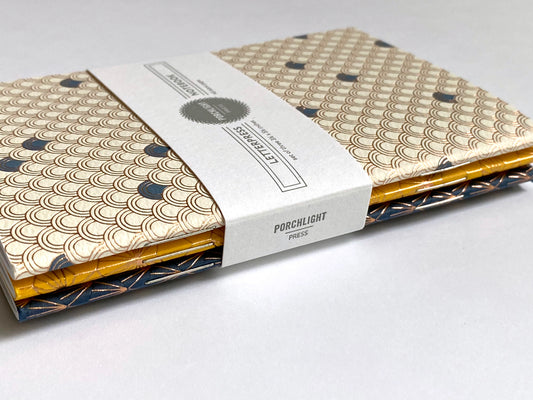 Notebook: Geometric II Series - Foil Pocket Notebooks (Set of 3)