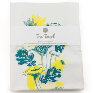 Chanterelle Mushroom Tea Towel - Foraging Series