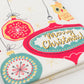 Tea Towel: Holiday_Retro Ornaments