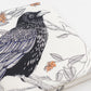 Tea Towel: Common Raven - Nature Bird Series